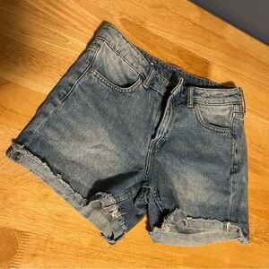 H&M Classic Regular Waist Blue Jean Shorts